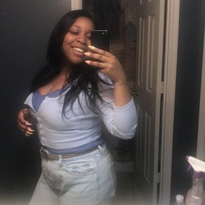 Denim Business Casual Blouse